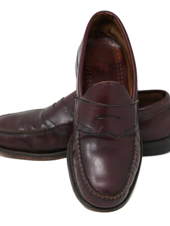 GH Bass Weejuns Penny Loafers Mens 9 D Larson Burgundy Leather Nice main image 6
